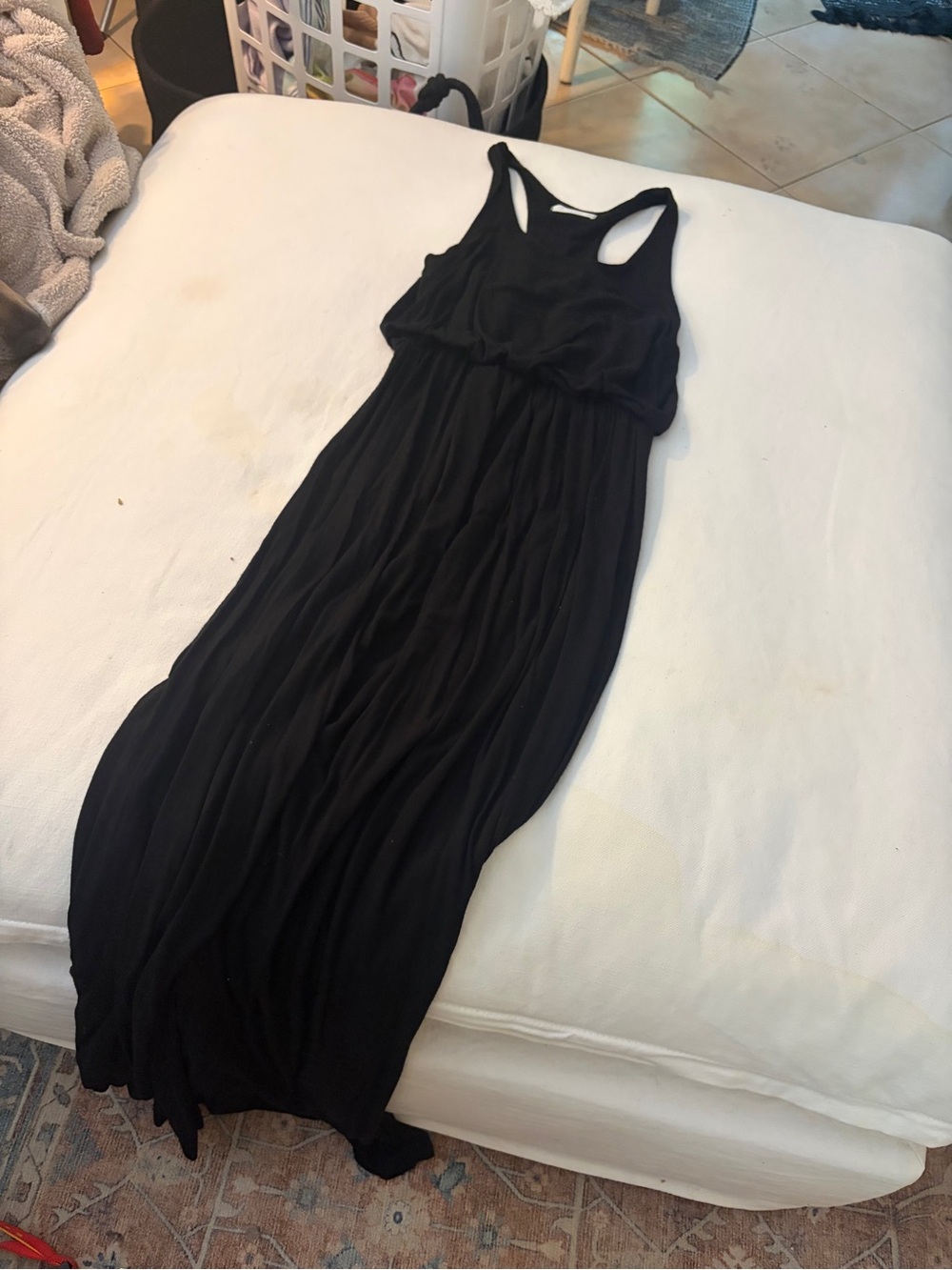 Lush Black Racerback Maxi Dress